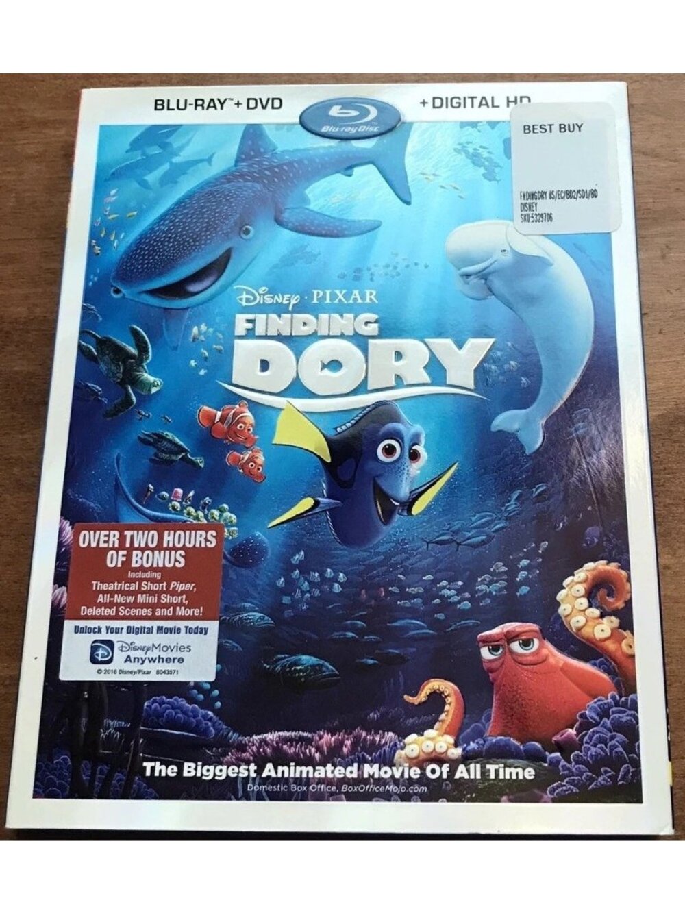 Finding Dory (Blu-ray, DVD 2016)